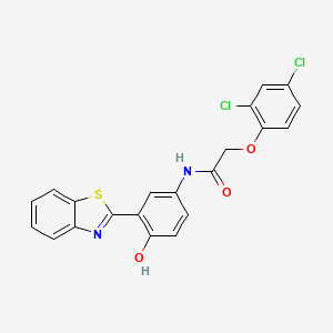 N-(3-(benzo[d]thiazol-2-yl)-4-hydroxyphenyl)-2-(2,4-dichlorophenoxy)acetamide