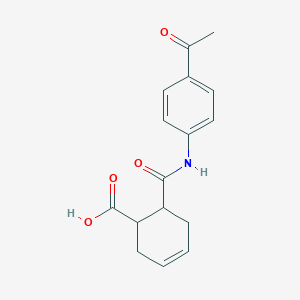 6-[(4-Acetylphenyl)carbamoyl]cyclohex-3-ene-1-carboxylic acid
