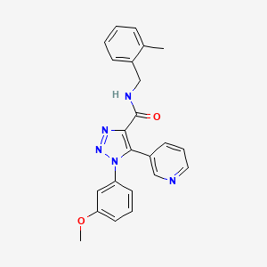 1-(3-methoxyphenyl)-N-(2-methylbenzyl)-5-pyridin-3-yl-1H-1,2,3-triazole-4-carboxamide