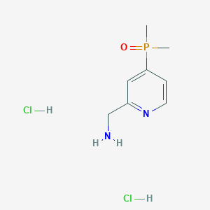 (4-Dimethylphosphorylpyridin-2-yl)methanamine;dihydrochloride