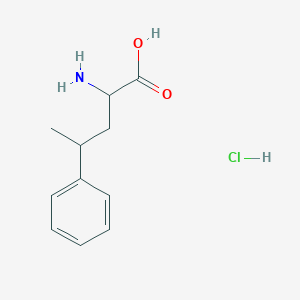 molecular formula C11H16ClNO2 B2930087 2-Amino-4-phenylpentanoic acid hydrochloride CAS No. 2171603-29-3