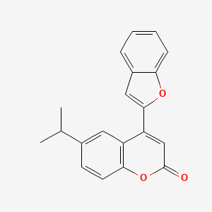 molecular formula C20H16O3 B2930089 4-(benzofuran-2-yl)-6-isopropyl-2H-chromen-2-one CAS No. 858761-33-8