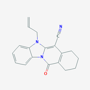 5-Allyl-11-oxo-5,7,8,9,10,11-hexahydrobenzimidazo[1,2-b]isoquinoline-6-carbonitrile