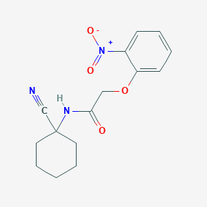 molecular formula C15H17N3O4 B2930100 N-(1-cyanocyclohexyl)-2-(2-nitrophenoxy)acetamide CAS No. 940779-10-2