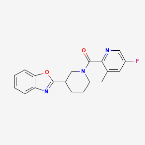 2-[1-(5-Fluoro-3-methylpyridine-2-carbonyl)piperidin-3-yl]-1,3-benzoxazole