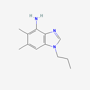 5,6-dimethyl-1-propyl-1H-1,3-benzimidazol-4-ylamine