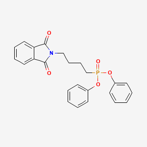 molecular formula C24H22NO5P B2930134 2-(4-Diphenoxyphosphorylbutyl)isoindole-1,3-dione CAS No. 866153-22-2