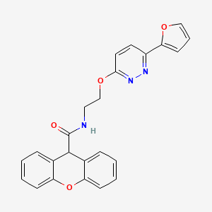 N-(2-((6-(furan-2-yl)pyridazin-3-yl)oxy)ethyl)-9H-xanthene-9-carboxamide