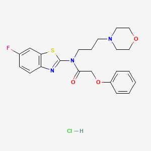N-(6-fluorobenzo[d]thiazol-2-yl)-N-(3-morpholinopropyl)-2-phenoxyacetamide hydrochloride