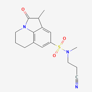N-(2-cyanoethyl)-N,1-dimethyl-2-oxo-2,4,5,6-tetrahydro-1H-pyrrolo[3,2,1-ij]quinoline-8-sulfonamide