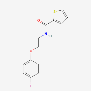 molecular formula C13H12FNO2S B2930170 N-[2-(4-fluorophenoxy)ethyl]thiophene-2-carboxamide CAS No. 303064-53-1