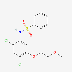 N-[2,4-dichloro-5-(2-methoxyethoxy)phenyl]benzenesulfonamide