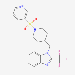 1-((1-(pyridin-3-ylsulfonyl)piperidin-4-yl)methyl)-2-(trifluoromethyl)-1H-benzo[d]imidazole
