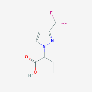 2-[3-(difluoromethyl)-1H-pyrazol-1-yl]butanoic acid