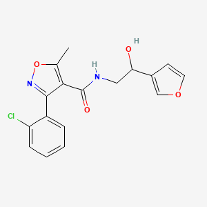 3-(2-chlorophenyl)-N-(2-(furan-3-yl)-2-hydroxyethyl)-5-methylisoxazole-4-carboxamide