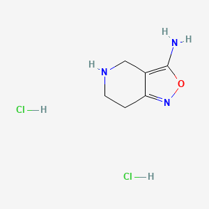 4H,5H,6H,7H-[1,2]oxazolo[4,3-c]pyridin-3-amine dihydrochloride