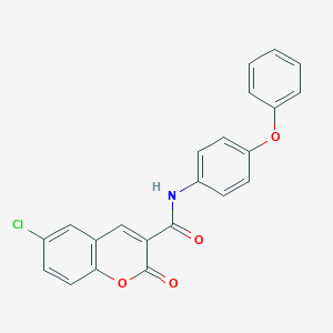 6-chloro-2-oxo-N-(4-phenoxyphenyl)-2H-chromene-3-carboxamide