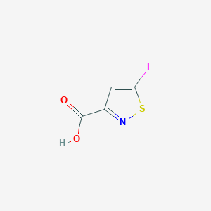 molecular formula C4H2INO2S B2930201 5-Iodoisothiazole-3-carboxylic acid CAS No. 2167956-38-7