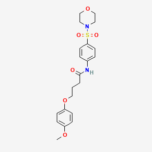 4-(4-methoxyphenoxy)-N-(4-morpholin-4-ylsulfonylphenyl)butanamide