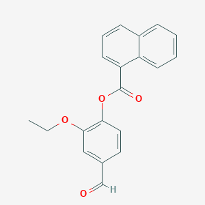 2-Ethoxy-4-formylphenyl naphthalene-1-carboxylate