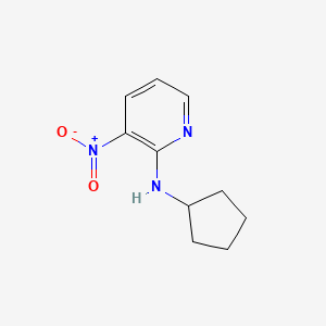 molecular formula C10H13N3O2 B2930214 N-cyclopentyl-3-nitropyridin-2-amine CAS No. 952934-74-6