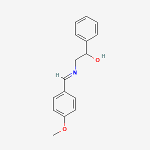 (E)-2-(4-Methoxybenzylideneamino)-1-phenylethanol