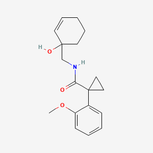 N-[(1-hydroxycyclohex-2-en-1-yl)methyl]-1-(2-methoxyphenyl)cyclopropane-1-carboxamide