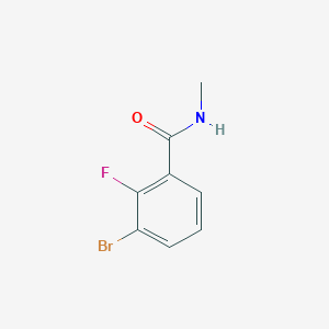 molecular formula C8H7BrFNO B2930233 3-bromo-2-fluoro-N-methylbenzamide CAS No. 1231891-88-5