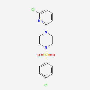 1-[(4-Chlorophenyl)sulfonyl]-4-(6-chloro-2-pyridinyl)piperazine