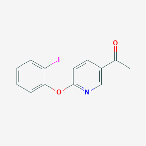 1-(6-(2-Iodophenoxy)pyridin-3-yl)ethanone
