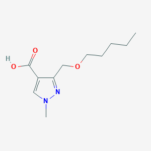 1-Methyl-3-(pentoxymethyl)pyrazole-4-carboxylic acid
