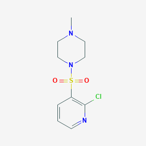 molecular formula C10H14ClN3O2S B2930339 1-[(2-氯吡啶-3-基)磺酰基]-4-甲基哌嗪 CAS No. 60597-73-1