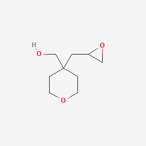 molecular formula C9H16O3 B2930355 {4-[(Oxiran-2-yl)methyl]oxan-4-yl}methanol CAS No. 1823387-48-9