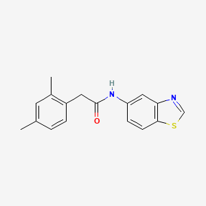 molecular formula C17H16N2OS B2930362 N-(苯并[d]噻唑-5-基)-2-(2,4-二甲苯基)乙酰胺 CAS No. 941877-70-9