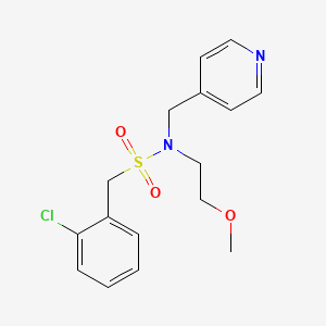 1-(2-chlorophenyl)-N-(2-methoxyethyl)-N-(pyridin-4-ylmethyl)methanesulfonamide