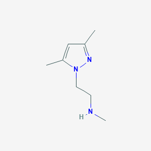 molecular formula C8H15N3 B2930384 2-(3,5-Dimethyl-1H-pyrazol-1-yl)-N-methylethanamine CAS No. 880361-81-9