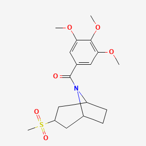 ((1R,5S)-3-(methylsulfonyl)-8-azabicyclo[3.2.1]octan-8-yl)(3,4,5-trimethoxyphenyl)methanone