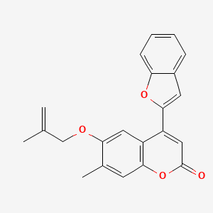 4-(1-benzofuran-2-yl)-7-methyl-6-[(2-methylprop-2-en-1-yl)oxy]-2H-chromen-2-one