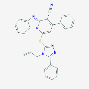 1-[(4-allyl-5-phenyl-4H-1,2,4-triazol-3-yl)sulfanyl]-3-phenylpyrido[1,2-a]benzimidazole-4-carbonitrile