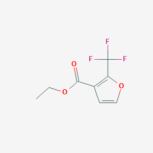molecular formula C8H7F3O3 B2930413 Ethyl 2-(trifluoromethyl)furan-3-carboxylate CAS No. 23584-63-6