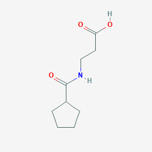molecular formula C9H15NO3 B2930417 3-(Cyclopentanecarboxamido)propanoic acid CAS No. 923225-18-7