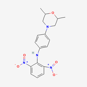 N-[4-(2,6-dimethylmorpholin-4-yl)phenyl]-2,6-dinitroaniline