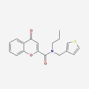 4-oxo-N-propyl-N-(thiophen-3-ylmethyl)-4H-chromene-2-carboxamide