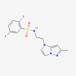 2,5-difluoro-N-(2-(6-methyl-1H-imidazo[1,2-b]pyrazol-1-yl)ethyl)benzenesulfonamide