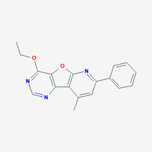 molecular formula C18H15N3O2 B293047 Ethyl 9-methyl-7-phenylpyrido[3',2':4,5]furo[3,2-d]pyrimidin-4-yl ether 