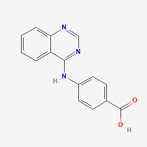 molecular formula C15H11N3O2 B2930473 4-(喹唑啉-4-氨基)苯甲酸 CAS No. 33683-30-6