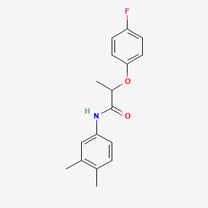 molecular formula C17H18FNO2 B2930499 N-(3,4-dimethylphenyl)-2-(4-fluorophenoxy)propanamide CAS No. 617695-87-1