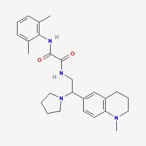 N-(2,6-dimethylphenyl)-N'-[2-(1-methyl-1,2,3,4-tetrahydroquinolin-6-yl)-2-pyrrolidin-1-ylethyl]ethanediamide