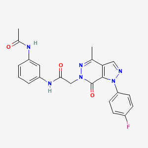 N-(3-acetamidophenyl)-2-(1-(4-fluorophenyl)-4-methyl-7-oxo-1H-pyrazolo[3,4-d]pyridazin-6(7H)-yl)acetamide