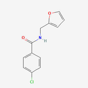 molecular formula C12H10ClNO2 B2930517 4-chloro-N-(furan-2-ylmethyl)benzamide CAS No. 54979-77-0